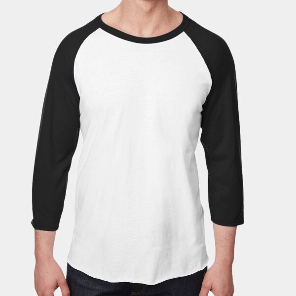 Unisex Three-Quarter Sleeve Raglan T-Shirt Thumbnail