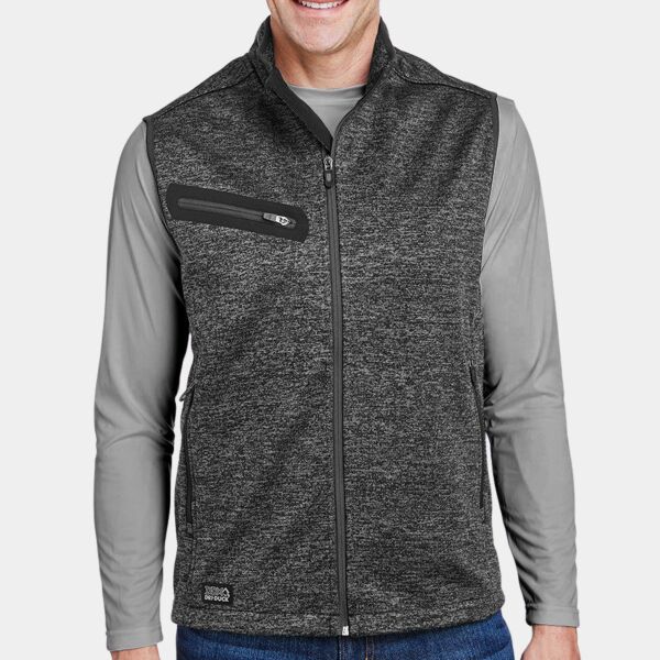 Compass Bonded Mélange Sweater Fleece Vest Thumbnail
