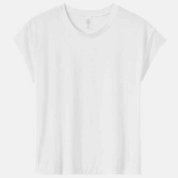 Ladies' Modal Tri-Blend Raw Edge Muscle T-Shirt Thumbnail