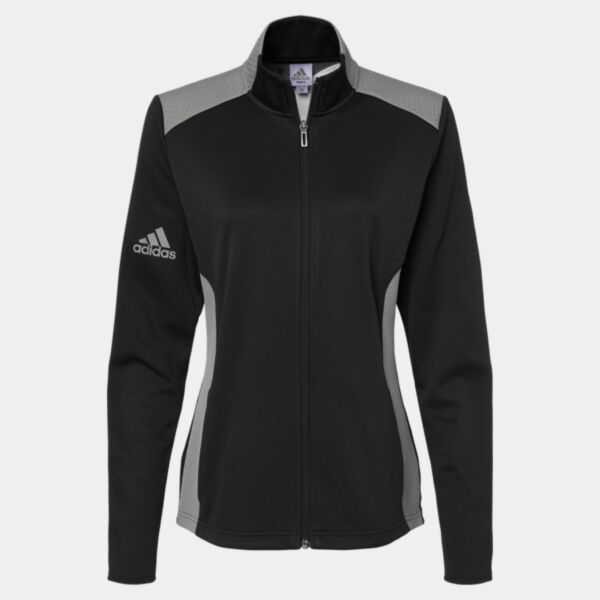 Women's Textured Mixed Media Full-Zip Jacket Thumbnail