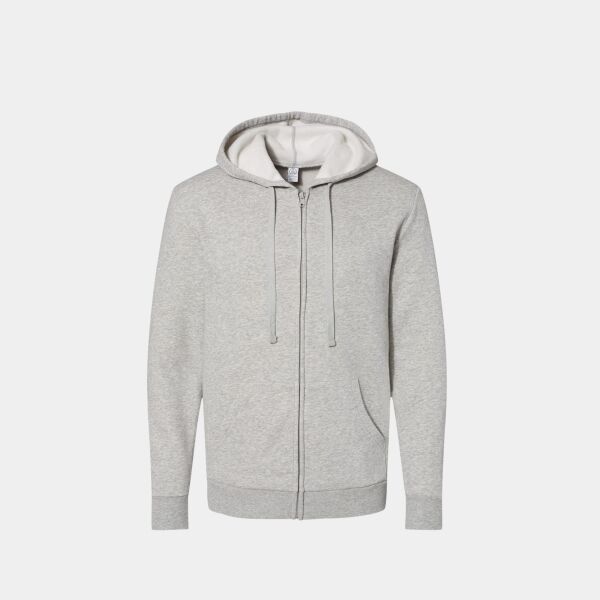 Unisex Eco-Cozy Fleece Zip Hooded Sweatshirt Thumbnail