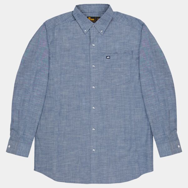 Men's Foreman Flex180 Chambray Button-Down Woven Shirt Thumbnail