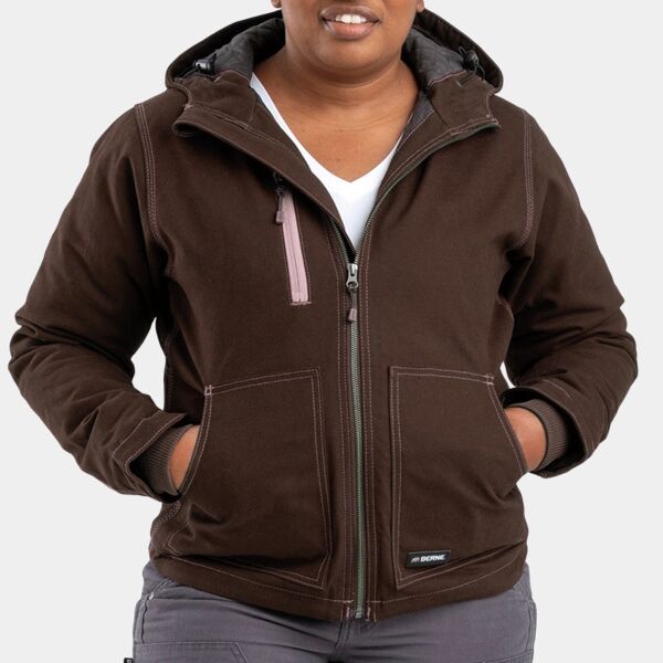 Ladies' Softstone Modern Full-Zip Hooded Jacket Thumbnail