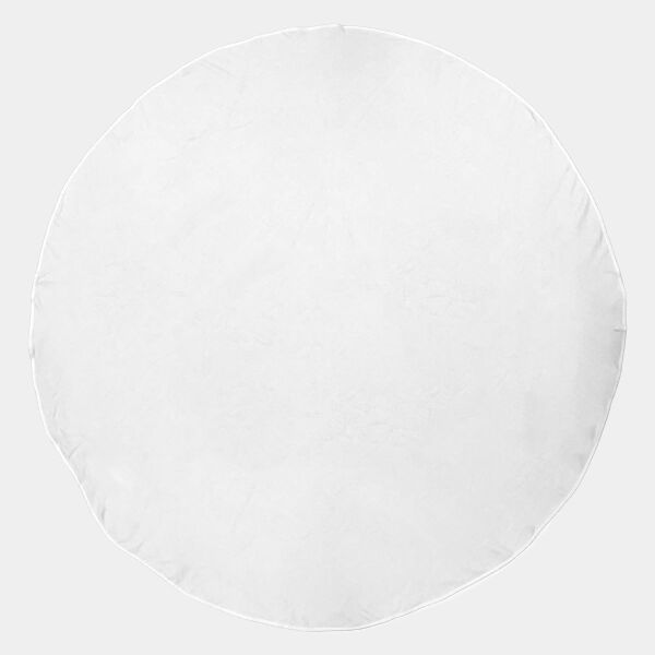 Round White Beach Towel Thumbnail