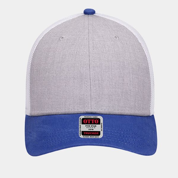 OTTO CAP 6 Panel Low Profile Mesh Back Trucker Hat Thumbnail