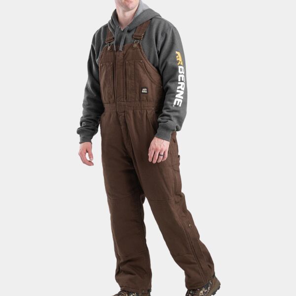 Men's Heartland Insulated Washed Duck Bib Overall Thumbnail