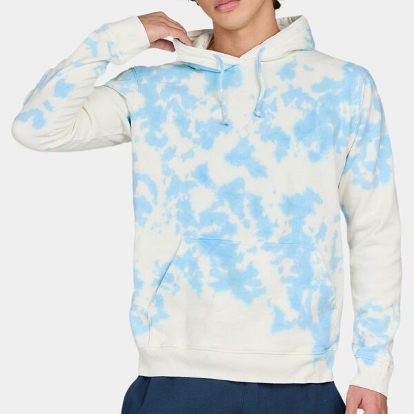 Unisex USA Made Cloud Tie-Dye Hooded Sweatshirt Thumbnail