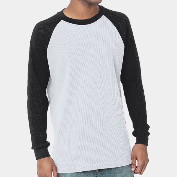Men's USA Made Heavyweight Waffle Knit Thermal Raglan Shirt Thumbnail