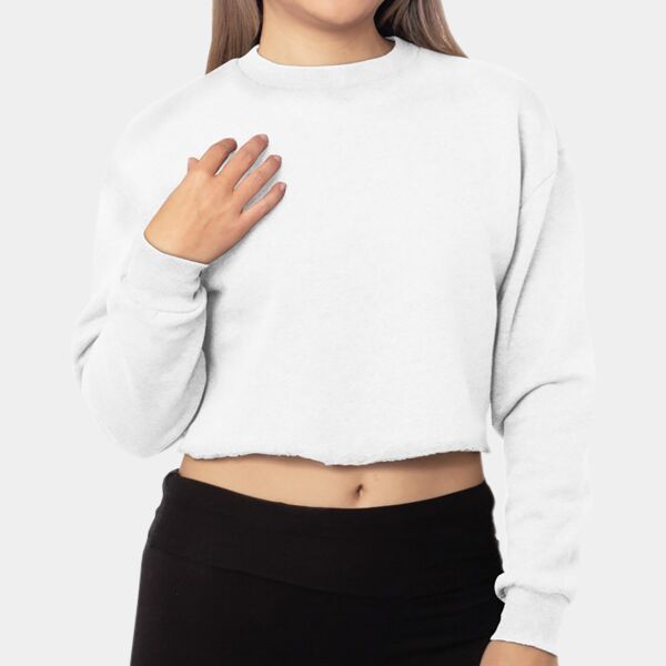 Ladies' USA Made Cropped Crewneck Sweatshirt Thumbnail