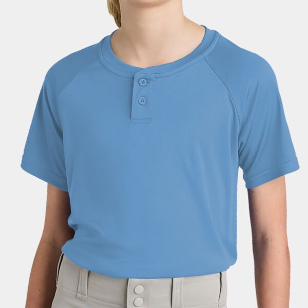 Sport Tek Youth PosiCharge ® Competitor 2 Button Henley YST359 Youth PosiCharge ® Competitor 2 Button Henley Thumbnail