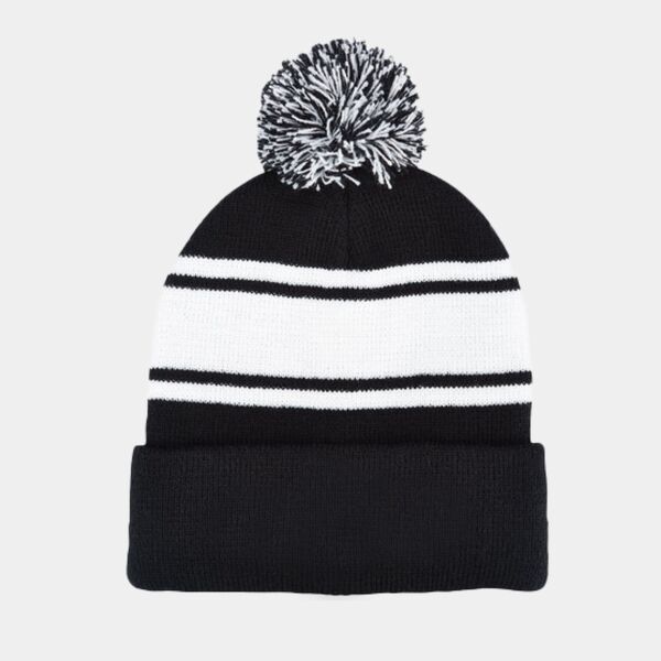 Knit Beanie With Pom Pom Thumbnail