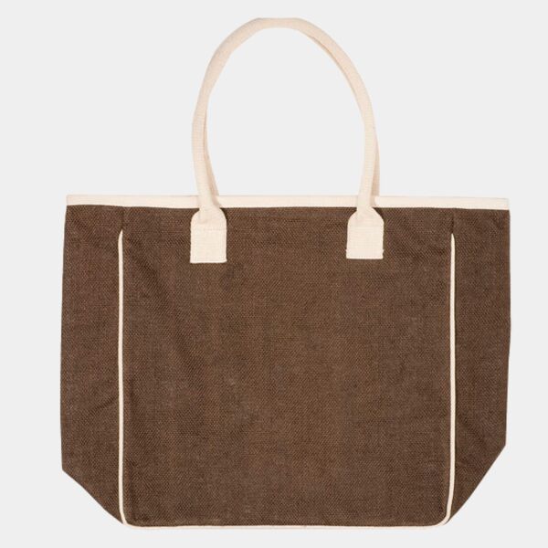 Seville Jute & Canvas Tote Bag Thumbnail