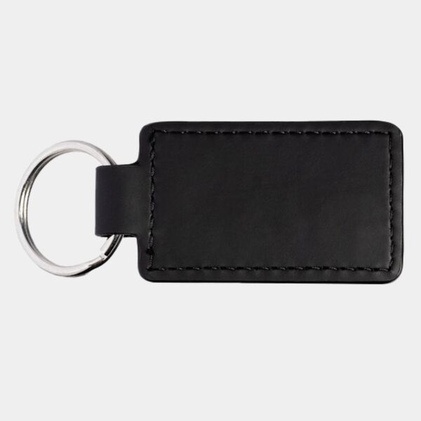 Tuscany™ PU Leather Rectangle Keychain Thumbnail