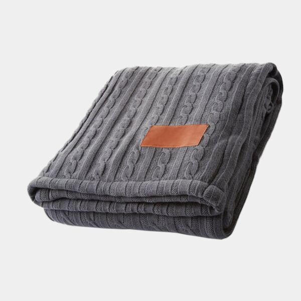 Cable Knit Sherpa Throw Thumbnail