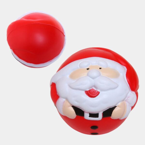 Holiday Christmas Santa Shape Stress Ball Thumbnail