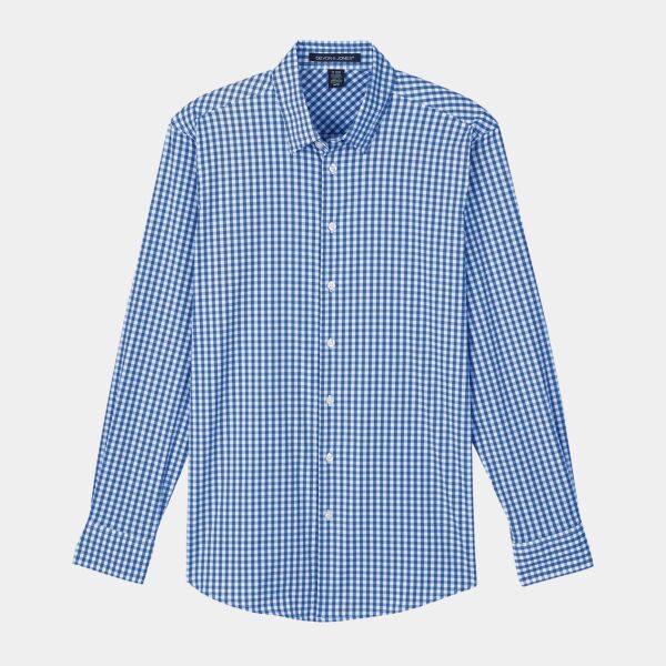 Devon & Jones CrownLux Performance® Men's Gingham Shirt DG536 CrownLux Performance® Men's Gingham Shirt Thumbnail
