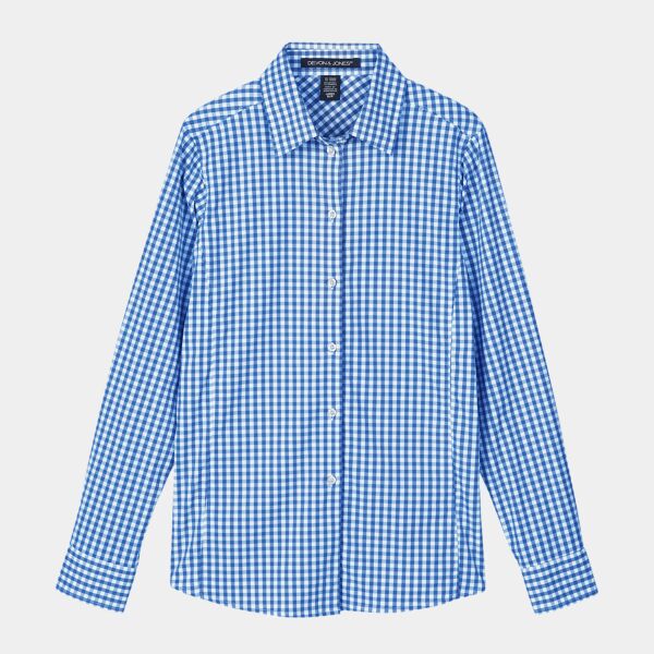 Devon & Jones CrownLux Performance® Ladies' Gingham Shirt DG536W CrownLux Performance® Ladies' Gingham Shirt Thumbnail