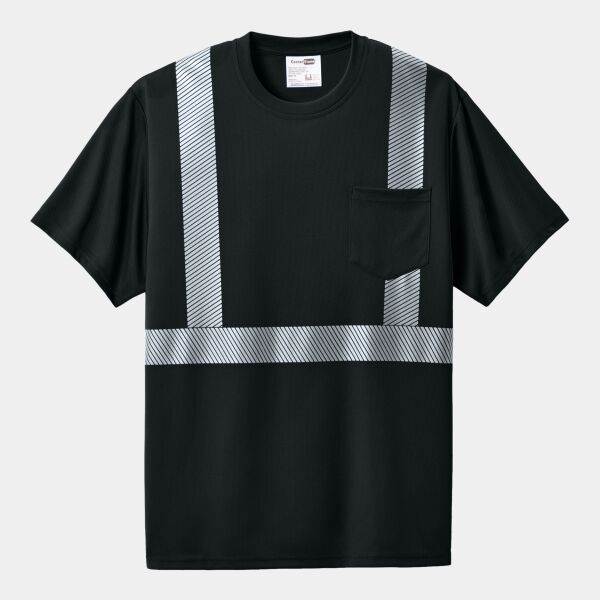 CornerStone Enhanced Visibility Segmented Tape Tee CS206 Enhanced Visibility Segmented Tape Tee Thumbnail