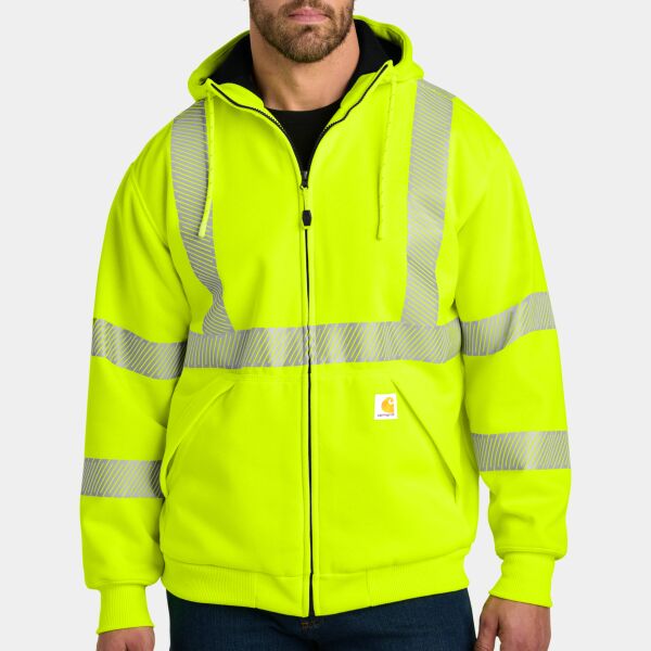 Carhartt Ansi 107 Class 3 Lined Full Zip Sweatshirt CT104988 Ansi 107 Class 3 Lined Full Zip Sweatshirt Thumbnail