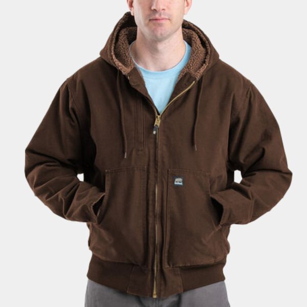 Men's Highland Flex180® Washed Duck Hooded Work Jacket Thumbnail