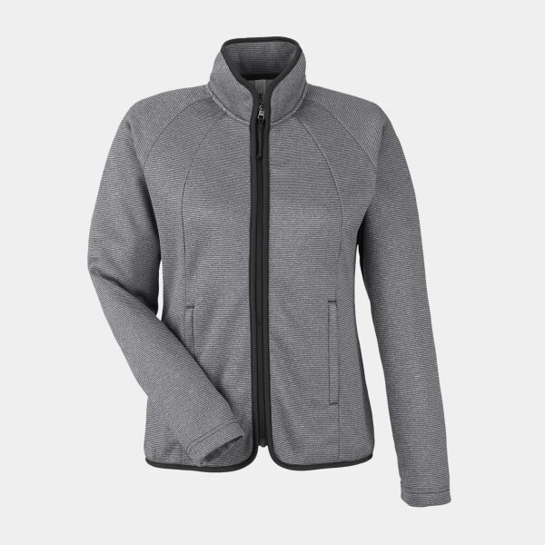 Ladies' Venture Heathered Stripe Full-Zip Thumbnail