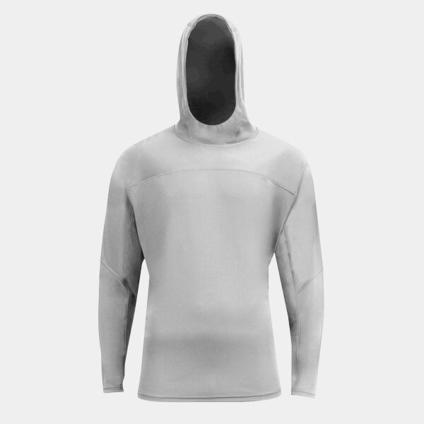 Unisex Airflex Long-Sleeve Scuba Neck Hooded T-Shirt Thumbnail