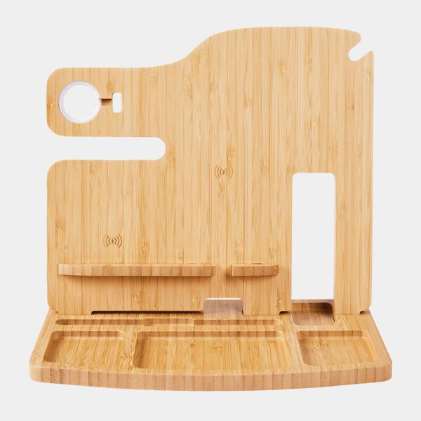 Portia Bamboo Charging Valet Station Thumbnail