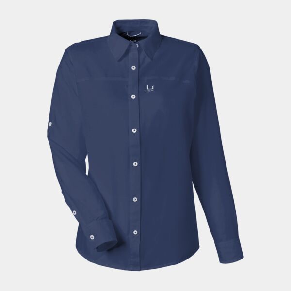 HUK Ladies' Tide Point Long Sleeve Shirt H615006 Ladies' Tide Point Long Sleeve Shirt Thumbnail