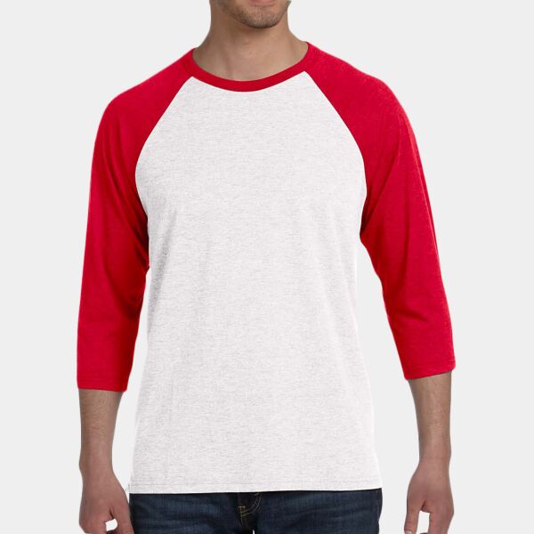 Bella + Canvas Unisex Three-Quarter Sleeve Baseball T-Shirt 3200 Unisex Three-Quarter Sleeve Baseball T-Shirt Thumbnail