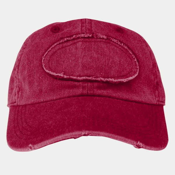 Pigment-Dyed Raw-Edge Patch Baseball Cap Thumbnail