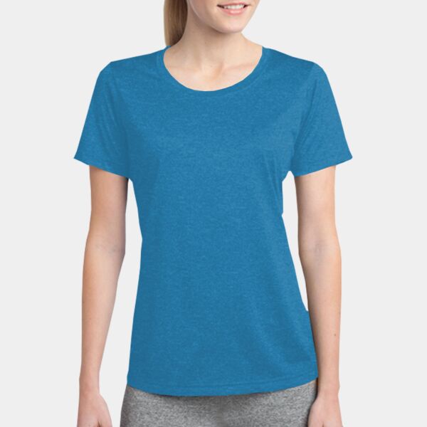 Sport Tek Women's Heather Contender Scoop Neck Tee LST360 Women's Heather Contender Scoop Neck Tee Thumbnail