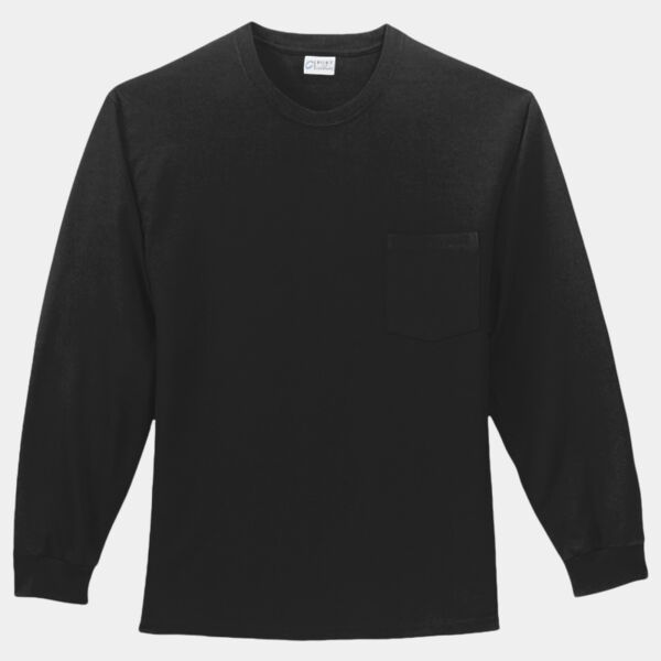 Port & Company Long Sleeve Essential Pocket Tee PC61LSP Long Sleeve Essential Pocket Tee Thumbnail