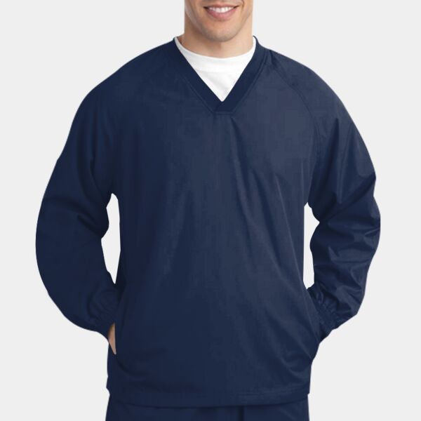 Sport Tek V Neck Raglan Wind Shirt JST72 V Neck Raglan Wind Shirt Thumbnail