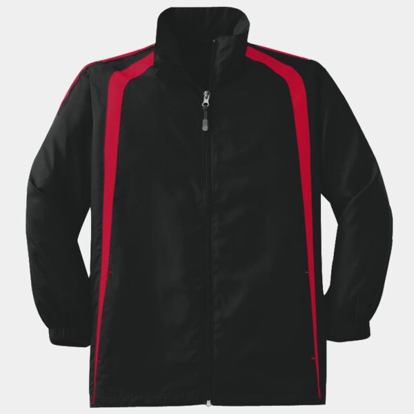 Sport Tek Youth Colorblock Raglan Jacket YST60 Youth Colorblock Raglan Jacket Thumbnail