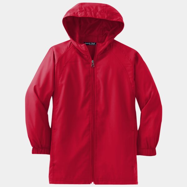 Sport Tek Youth Hooded Raglan Jacket YST73 Youth Hooded Raglan Jacket Thumbnail