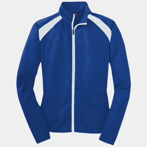 Sport Tek Women's Tricot Track Jacket LST90 Women's Tricot Track Jacket Thumbnail