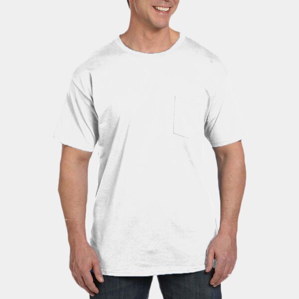 Hanes Adult Beefy-T® with Pocket 5190P Adult Beefy-T® with Pocket Thumbnail