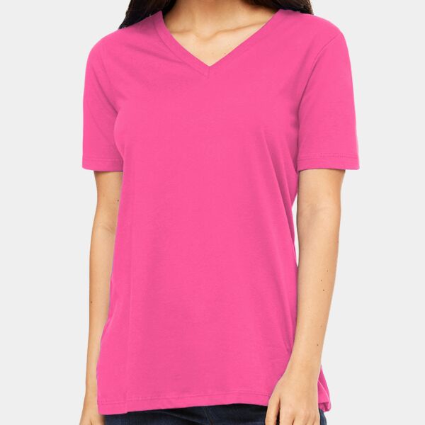 Bella + Canvas Ladies' Relaxed Jersey V-Neck T-Shirt 6405 Ladies' Relaxed Jersey V-Neck T-Shirt Thumbnail