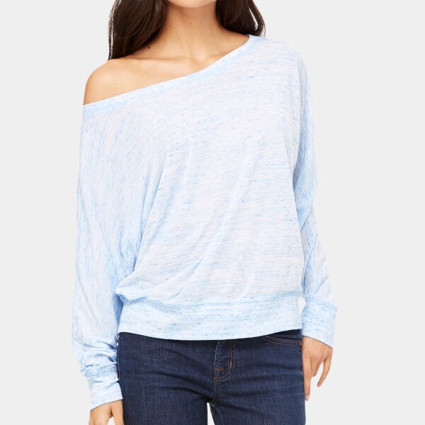 Bella + Canvas Ladies' Flowy Long-Sleeve Off Shoulder T-Shirt 8850 Ladies' Flowy Long-Sleeve Off Shoulder T-Shirt Thumbnail