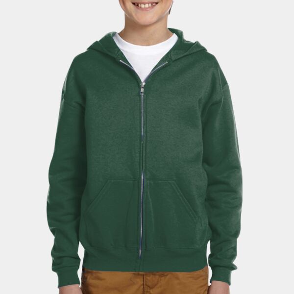 Jerzees Youth NuBlend® Fleece Full-Zip Hooded Sweatshirt 993B Youth NuBlend® Fleece Full-Zip Hooded Sweatshirt Thumbnail