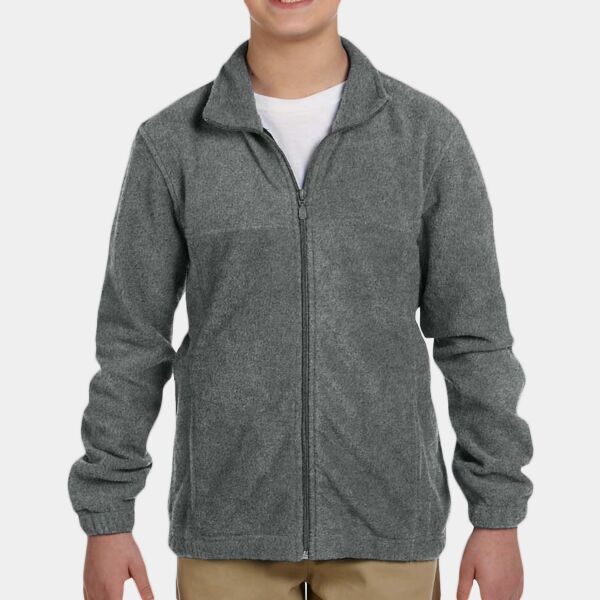 Harriton Youth Full-Zip Fleece M990Y Youth Full-Zip Fleece Thumbnail
