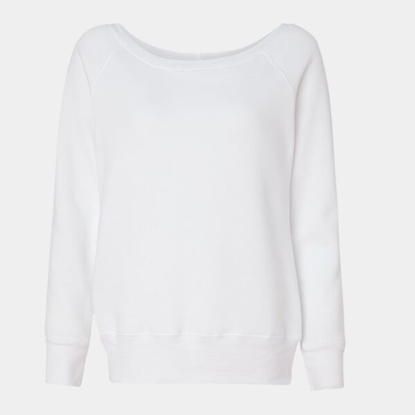 Ladies' Sponge Fleece Wide Neck Sweatshirt Thumbnail