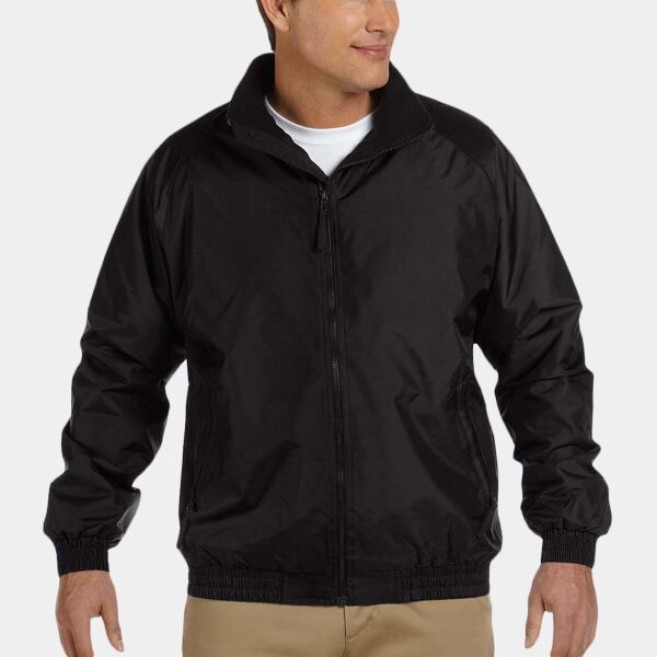 Harriton Adult Fleece-Lined Nylon Jacket M740 Adult Fleece-Lined Nylon Jacket Thumbnail