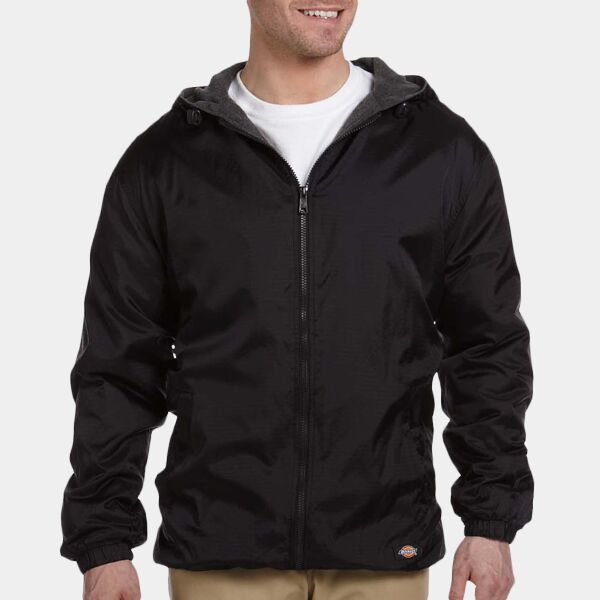 Dickies Men's Fleece-Lined Hooded Nylon Jacket 33237 Men's Fleece-Lined Hooded Nylon Jacket Thumbnail
