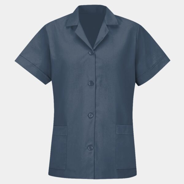 Red Kap Women's Loose Fit Short Sleeve Button Smock TP23 Women's Loose Fit Short Sleeve Button Smock Thumbnail