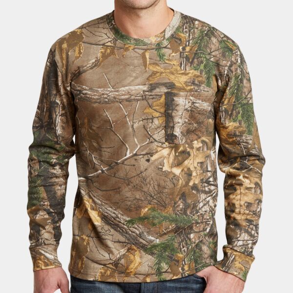 Russell Outdoors Realtree ® Long Sleeve Explorer 100% Cotton T Shirt with Pocket S020R Realtree ® Long Sleeve Explorer 100% Cotton T Shirt with Pocket Thumbnail