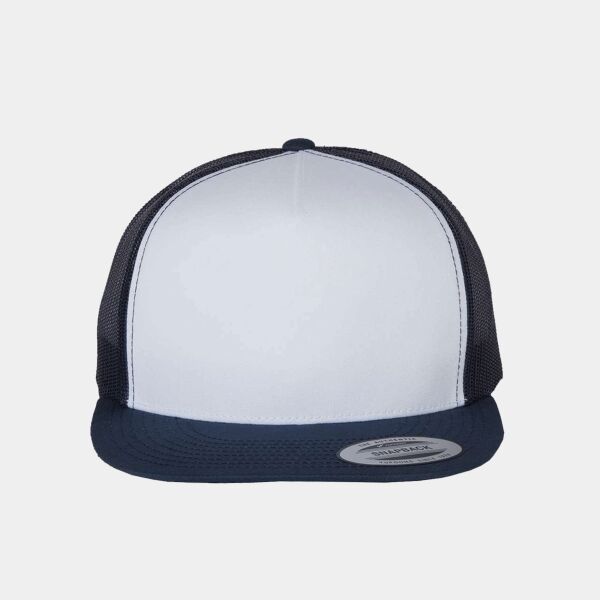 Adult Trucker with White Front Panel Cap Thumbnail