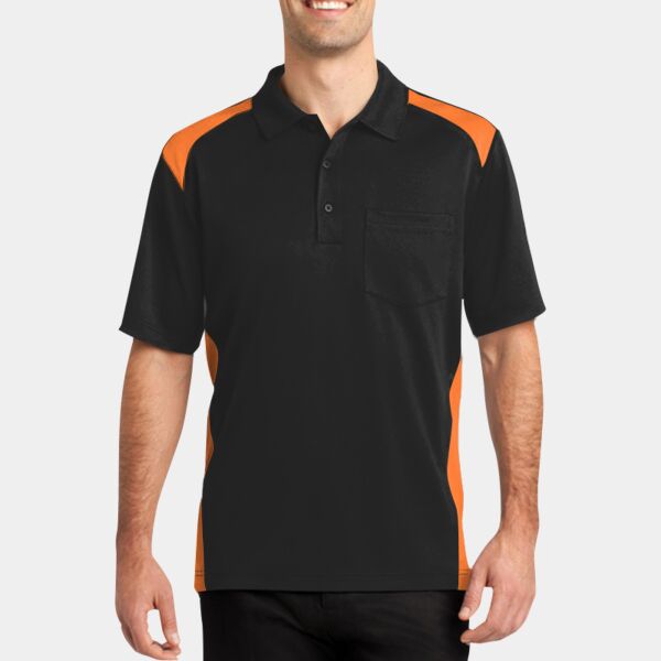 CornerStone Select Snag Proof Two Way Colorblock Pocket Polo CS416 Select Snag Proof Two Way Colorblock Pocket Polo Thumbnail