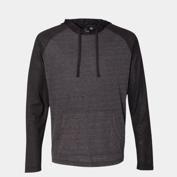 Unisex Yarn-Dyed Hooded Raglan T-Shirt Thumbnail