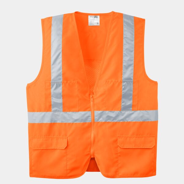 CornerStone Ansi 107 Class 2 Mesh Back Safety Vest CSV405 Ansi 107 Class 2 Mesh Back Safety Vest Thumbnail